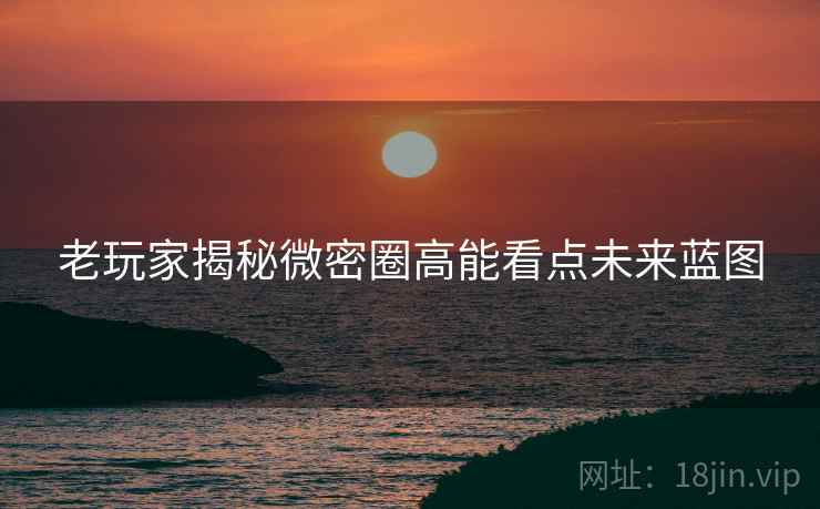 老玩家揭秘微密圈高能看点未来蓝图