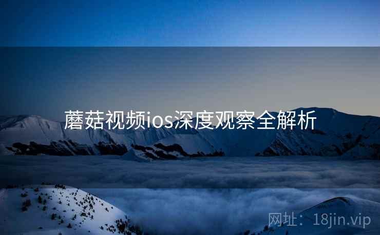 蘑菇视频ios深度观察全解析