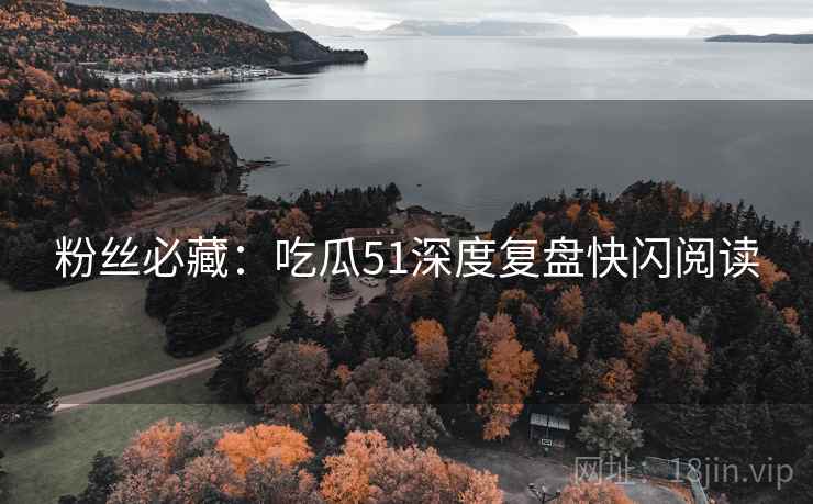 粉丝必藏：吃瓜51深度复盘快闪阅读