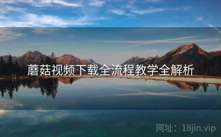 蘑菇视频下载全流程教学全解析