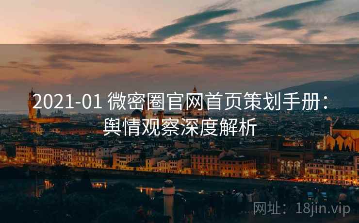 2021-01 微密圈官网首页策划手册：舆情观察深度解析