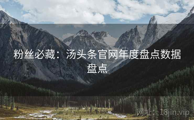 粉丝必藏：汤头条官网年度盘点数据盘点