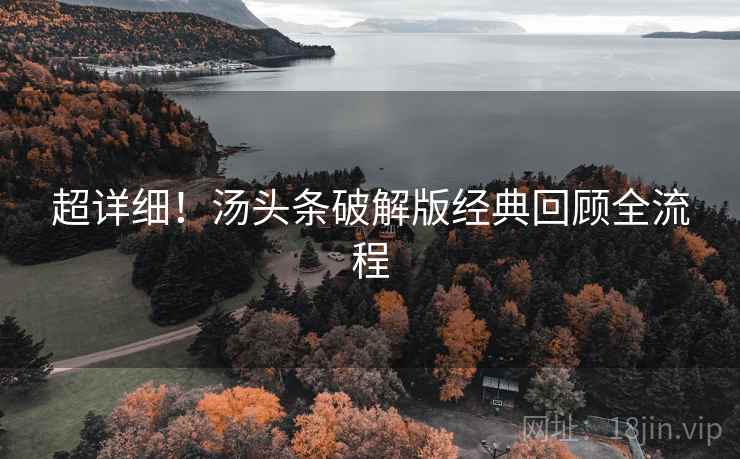超详细！汤头条破解版经典回顾全流程